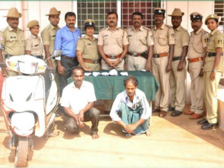 ​ಮಂಗಳೂರಿನಲ್ಲಿ ಗಾಂಜಾ ಸಾಗಿಸುತ್ತಿದ್ದ ಇಬ್ಬರ ಬಂಧನ