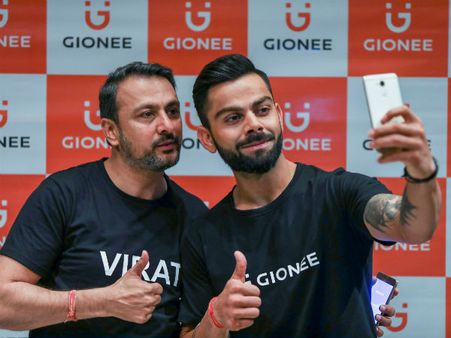 ಜಿಯೊನಿ ಮೊಬೈಲ್ ಗೆ ಕೊಹ್ಲಿ ರಾಯಭಾರಿ