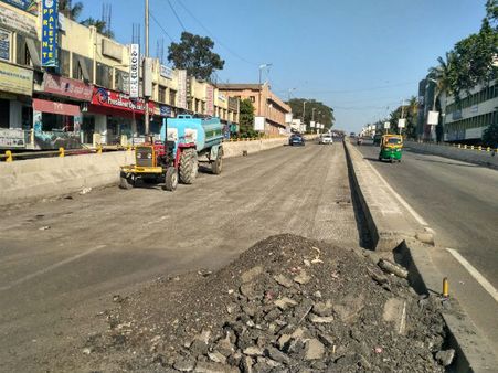 ನ್ಯಾಷನಲ್‌ ಕಾಲೇಜು ಬಳಿಯ ಮೇಲ್ಸೇತುವೆಯ ದುರಸ್ತಿ ಹೇಗೆ ನಡೆದಿದೆ?