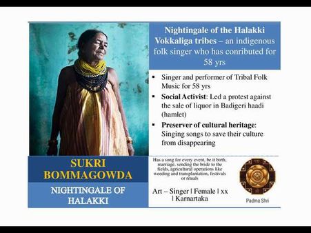 ಸುಕ್ರಿ ಬೊಮ್ಮಗೌಡ ಸೇರಿದಂತೆ 89 ಸಾಧಕರಿಗೆ ಪದ್ಮ ಪ್ರಶಸ್ತಿ