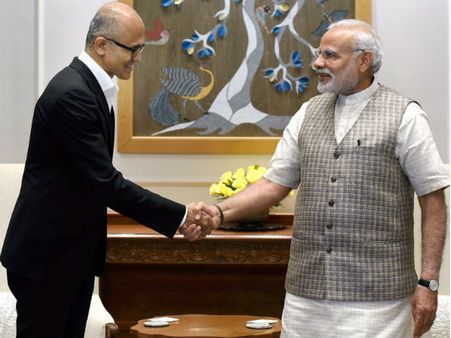 ಮೋದಿ ಜತೆ ಅಮೆರಿಕದ ಅತಿಥಿಗಳು, ವೀಸಾ ಬಗ್ಗೆ ಚರ್ಚೆ!