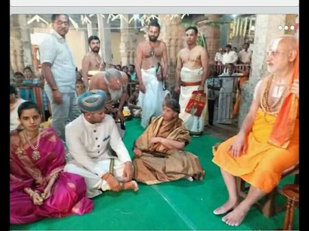 ರಂಗನಾಥನ ಗೋಪುರ ಪ್ರತಿಷ್ಠಾಪನೆಗೆ ಯದುವೀರ್, ತ್ರಿಷಿಕಾ