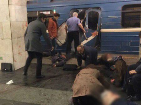 ರಷ್ಯಾದ ಮೆಟ್ರೊದಲ್ಲಿ ಭೀಕರ ಬಾಂಬ್ ಸ್ಪೋಟಕ್ಕೆ ಕನಿಷ್ಠ 10 ಬಲಿ
