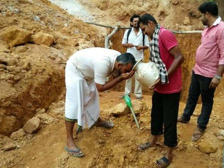 ಬರಗಾಲದಲ್ಲೂ ಪಾಳು ಬಿದ್ದ ಕ್ವಾರಿಯಲ್ಲಿ ಉಕ್ಕಿತು ಜಲಧಾರೆ