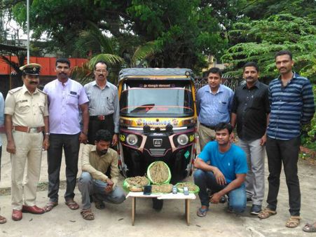 ಗಾಂಜಾ ಸಾಗಿಸಿ, ಸಿಕ್ಕಿಬಿದ್ದ ಮಂಗಳೂರಿನ ಖದೀಮರು
