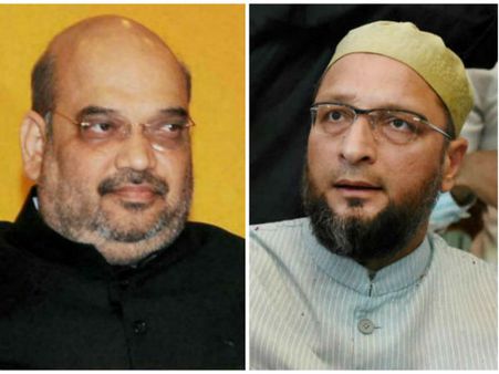 ಧೈರ್ಯವಿದ್ದರೆ ನನ್ನ ವಿರುದ್ಧ ನಿಂತು ಗೆಲ್ಲಿ: ಅಮಿತ್ ಶಾಗೆ ಓವೈಸಿ ಸವಾಲು