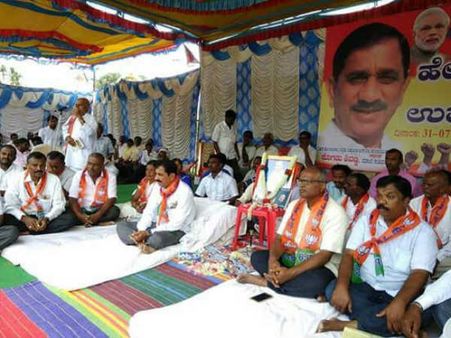 ತುಮಕೂರಿನಲ್ಲಿ ಹೇಮಾವತಿ ನೀರಿಗೆ ಉಪವಾಸ ಸತ್ಯಾಗ್ರಹ ಆರಂಭ