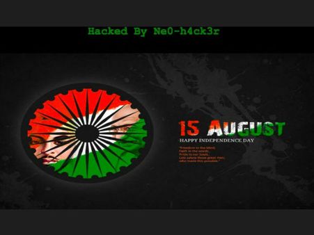 ಪಾಕ್ ವೆಬ್ ಸೈಟ್ ಹ್ಯಾಕ್: ಭಾರತದ ಧ್ವಜ, ರಾಷ್ಟ್ರಗೀತೆ ಡಿಸ್ ಪ್ಲೇ !