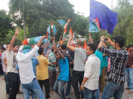 ದೆಹಲಿ ವಿವಿ ಚುನಾವಣೆಯಲ್ಲಿ ಎನ್‌ಎಸ್‌ಯುಐ ಜಯಭೇರಿ, ಮುಗ್ಗರಿಸಿದ ಎಬಿವಿಪಿ