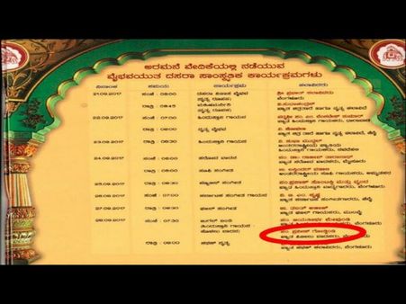 ಪ್ರವೀಣ್ ಗೋಡ್ಖಿಂಡಿ 'ಪಿಟಿಲು' ವಾದಕರಂತೆ! ದಸರಾ ಆಹ್ವಾನ ಪತ್ರಿಕೆಯಲ್ಲಿ ಪ್ರಮಾದ
