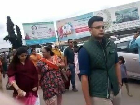 ಮೈಸೂರಿಗೆ ಆಗಮಿಸಿದ ತುಂಬುಗರ್ಭಿಣಿ ತ್ರಿಷಿಕಾ ಕುಮಾರಿ