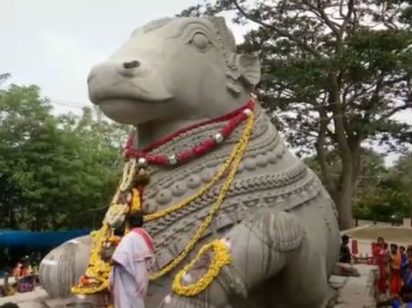 ಚಾಮುಂಡೇಶ್ವರಿ ಬೆಟ್ಟದ ನಂದಿಯ ಬಣ್ಣ ಬದಲಾಗಿದ್ದರ ಅಸಲಿಯತ್ತು