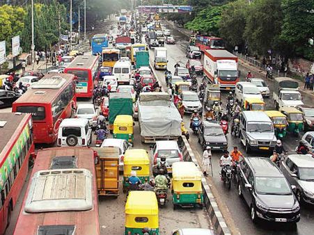 ಬೆಂಗಳೂರು ಟ್ರಾಫಿಕ್ ಸಂತೆಯ ಗದ್ದಲದಲ್ಲಿ ಸದ್ದಿಲ್ಲ!