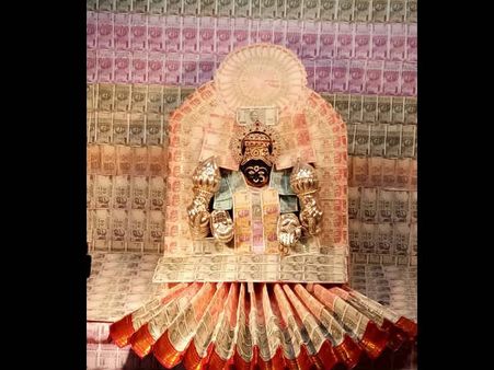 ಮೈಸೂರಿನ ತ್ರಿಪುರ ಸುಂದರಿ ದೇವಿಗೆ ನೋಟಿನ ಅಲಂಕಾರ