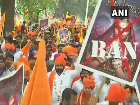 ಪದ್ಮಾವತಿ ಚಿತ್ರ ವಿರೋಧಿಸಿ ಬೆಂಗಳೂರಿನಲ್ಲಿ ಪ್ರತಿಭಟನೆ