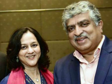 ಅರ್ಧ ಆಸ್ತಿ ದಾನ ಮಾಡಲು ನಂದನ್ ನಿಲೇಕಣಿ ದಂಪತಿ ನಿರ್ಧಾರ