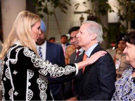 ಮುತ್ತಿನ ನಗರಿಗೆ ಬಂದ ಇವಾಂಕಾಗೆ ಅದ್ದೂರಿ ಸ್ವಾಗತ