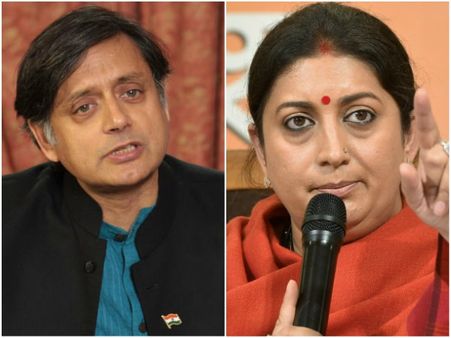 ಪದ್ಮಾವತಿ ಸಿನೆಮಾ ವಿವಾದ : ಶಶಿ ತರೂರ್ ಕಾಲೆಳೆದ ಸ್ಮೃತಿ ಇರಾನಿ