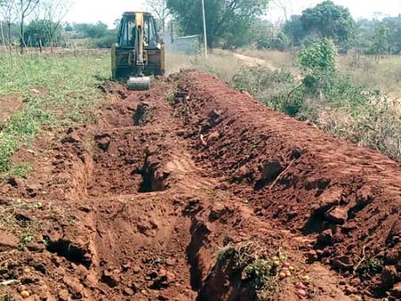 ಅಂತರ್ಜಲ ಸಂರಕ್ಷಣೆಗಾಗಿ ಕಂದಕ-ಬಂಡು ನಿರ್ಮಾಣ
