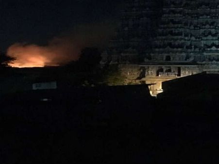 ಮದುರೈ ಮೀನಾಕ್ಷಿ ದೇವಾಲಯದಲ್ಲಿ ಬೆಂಕಿ ಆಕಸ್ಮಿಕ