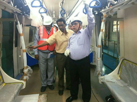 ಬೆಮೆಲ್ ನಲ್ಲಿ ಮೆಟ್ರೋ ಬೋಗಿಗಳ ಪರೀಕ್ಷಾರ್ಥ ಸಂಚಾರ ಯಶಸ್ವಿ