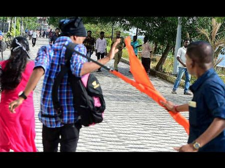 ಕೋಲಾರದಲ್ಲಿ ಶ್ರೀರಾಮ ಸೇನೆಯಿಂದ ಅನೈತಿಕ ಪೊಲೀಸ್ ಗಿರಿ