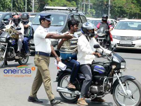 ಫುಟ್‌ಪಾತ್ ಮೇಲೆ ಬೈಕ್ ಸಂಚಾರಕ್ಕೆ ಬಿತ್ತು ಬ್ರೇಕ್