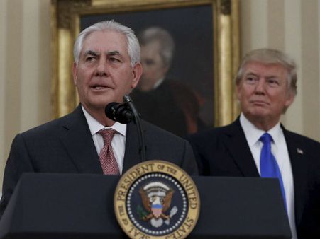 ಅಮೆರಿಕಾ ವಿದೇಶಾಂಗ ಸಚಿವರಿಗೆ ಟ್ರಂಪ್ ಗೇಟ್ ಪಾಸ್