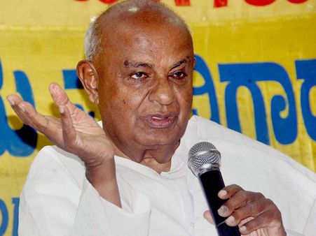 ಬಿಜೆಪಿ ಜೊತೆ ಮೈತ್ರಿ ಮಾಡಿಕೊಂಡರೆ ಕುಮಾರಸ್ವಾಮಿಯನ್ನು ಹೊರಗಟ್ಟುತ್ತೇನೆ: ದೇವೇಗೌಡ