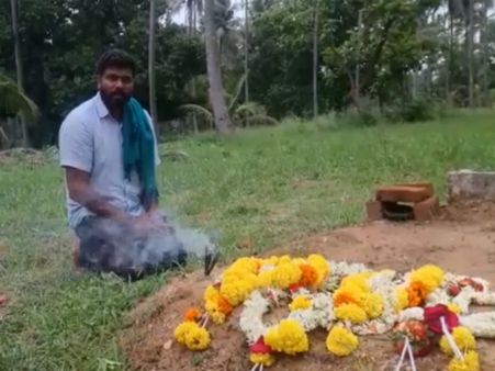 ವಿಡಿಯೋ : ಪುಟ್ಟಣ್ಣಯ್ಯ ಸಮಾಧಿ ಬಳಿ ಶಪಥಗೈದ ದರ್ಶನ್