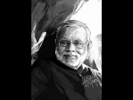 ವೈರಲ್ ಆಯ್ತು ಮೋದಿ ಅವರ ಈ ಡಿಜಿಟಲ್ ಪೇಂಟಿಂಗ್ ಚಿತ್ರ