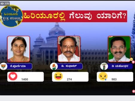 ಒನ್ಇಂಡಿಯಾ ಫೇಸ್ಬುಕ್ ಸಮೀಕ್ಷೆ: ಹಿರಿಯೂರಿನಲ್ಲಿ ಅಚ್ಚರಿಯ ಫಲಿತಾಂಶ