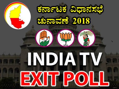Exit Poll : ಇಂಡಿಯಾ ಟಿವಿ ಸಮೀಕ್ಷೆ: ಕಾಂಗ್ರೆಸ್ ದೊಡ್ಡ ಪಕ್ಷ