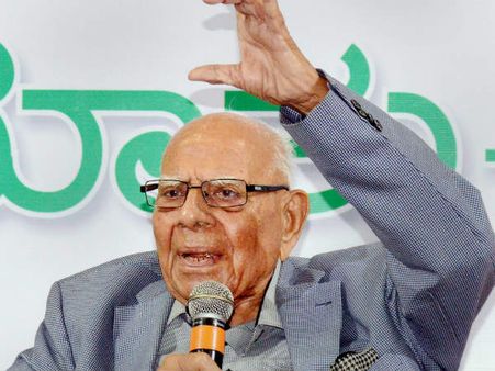 ಕರ್ನಾಟಕದ ರಾಜ್ಯಪಾಲ ಭ್ರಷ್ಟ: ಹಿರಿಯ ವಕೀಲ ರಾಮ್‌ಜೇಠ್‌ಮಲಾನಿ