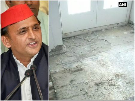 ಬಂಗಲೆ ಖಾಲಿ ಮಾಡುವಾಗ ಟೈಲ್ಸ್ ಕಿತ್ತುಕೊಂಡು ಹೋದ್ರಾ ಅಖಿಲೇಶ್?