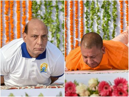 ತರಹೇವಾರಿ ಭಂಗಿಯಲ್ಲಿ ನಮ್ಮ ನಾಯಕರ ಯೋಗಾವತಾರ!