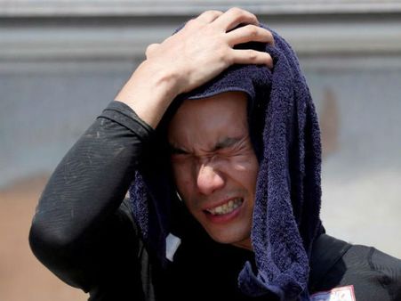 ಬಿಸಿ ಹವೆಯಲ್ಲಿ ಬೇಯುತ್ತಿದೆ ಜಪಾನ್: ವಾರಾಂತ್ಯದಲ್ಲಿ 14 ಬಲಿ