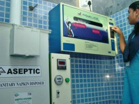 ಜಲಮಂಡಳಿ: ನ್ಯಾಪ್‌ಕಿನ್ಸ್‌ ವಿತರಣೆ ಹಾಗೂ ನಾಶ ಪಡಿಸುವ ಯಂತ್ರ ಸ್ಥಾಪನೆ