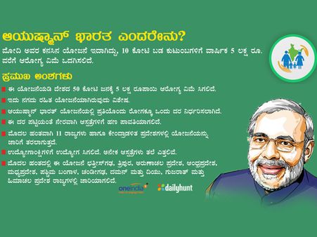 ಸಚಿತ್ರ ಸುದ್ದಿ: ಆಯುಷ್ಮಾನ್ ಭಾರತ್ ಪ್ರಯೋಜನ ಪಡೆಯುವುದು ಹೇಗೆ?