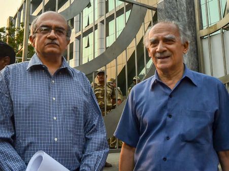 ಕೇಂದ್ರ ಸರ್ಕಾರದ ಕೆಂಗಣ್ಣಿಗೆ ಗುರಿಯಾದ ಶೌರಿ, ಭೂಷಣ್ ಸಿಬಿಐ ಭೇಟಿ!