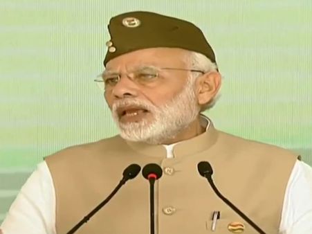 ಅಜಾದ್ ಹಿಂದ್ ಸರ್ಕಾರದ ವಜ್ರ ಮಹೋತ್ಸವದಲ್ಲಿ ಮೋದಿ ಭಾಷಣ