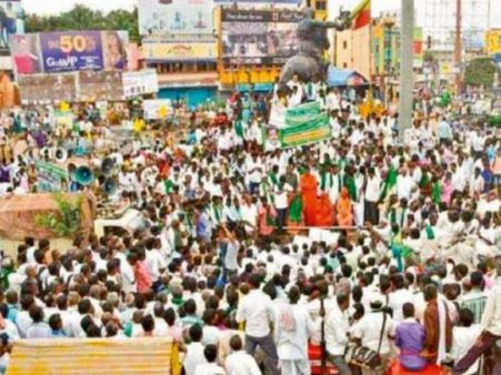 ಮಾದಿಗರ ಬೇಡಿಕೆ ವಿರುದ್ಧ ಮೀಸಲಾತಿ ಒಕ್ಕೂಟದ ಪ್ರತಿ ಚಳವಳಿ