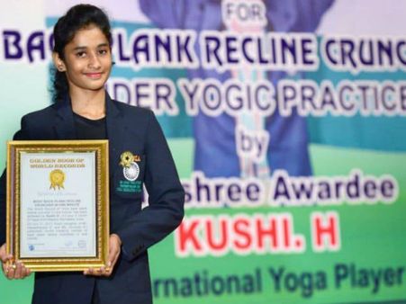 ಮಕ್ಕಳ ದಿನಾಚರಣೆ ವಿಶೇಷ: ಯೋಗ ಜಗತ್ತೇ ನಿಬ್ಬೆರಗಾಗುವಂತೆ ಮಾಡಿದ ಮೈಸೂರಿನ ಪೋರಿ