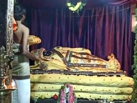 ಶಿವನಸಮುದ್ರ ದೇವಾಲಯದಲ್ಲಿ ಸಿಸಿ ಕ್ಯಾಮೆರಾ ಕಣ್ಗಾವಲಲ್ಲಿ ಪ್ರಸಾದ ವಿತರಣೆ