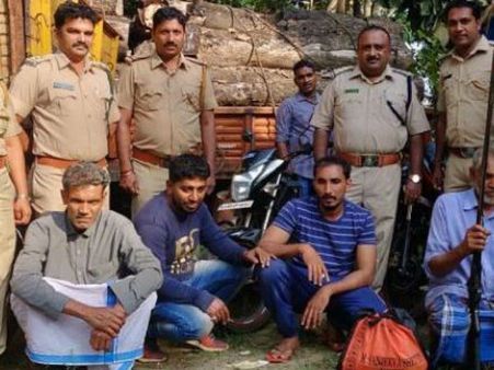 ಬಂಟ್ವಾಳ ಬಳಿ ವನ್ಯ ಪ್ರಾಣಿ ಬೇಟೆಗೆ ಯತ್ನ: ನಾಲ್ವರ ಬಂಧನ