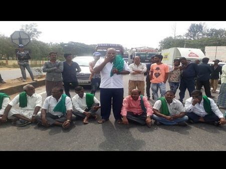 ಬೆಳಗಾವಿಯ ಧರಣಿ ನಿರತ ರೈತರಿಗೆ ಬೆಂಬಲ ಸೂಚಿಸಿದ ರಾಜ್ಯ ರೈತ ಸಂಘ