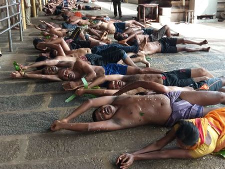 ಕುಕ್ಕೆ ಸುಬ್ರಹ್ಮಣ್ಯದಲ್ಲಿ 134 ಭಕ್ತರಿಂದ ಎಡೆ ಮಡೆ ಸ್ನಾನ ಸೇವೆ