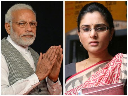 ಹಿಟ್ಲರ್ ಜೊತೆ ಮೋದಿ ಹೋಲಿಕೆ ಚಿತ್ರ, ರಮ್ಯಾ ಕಿವಿಹಿಂಡಿದ ಟ್ವಿಟ್ಟಿಗರು