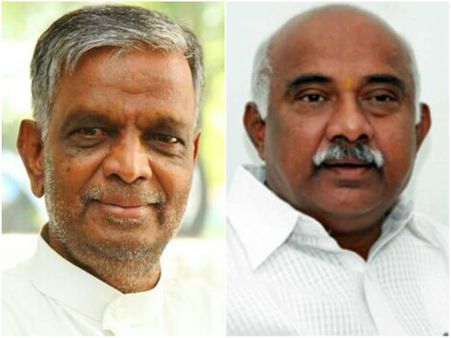 ಕುತೂಹಲ ಮೂಡಿಸಿದ ವಿಶ್ವನಾಥ್- ಶ್ರೀನಿವಾಸ್ ಪ್ರಸಾದ್ ಭೇಟಿ