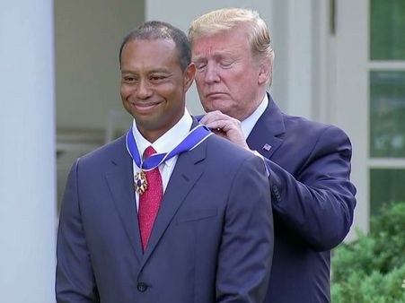 ಗಾಲ್ಫ್ ಆಟಗಾರ ಟೈಗರ್ ವುಡ್ಸ್‌ಗೆ ಅಮೆರಿಕದ ಅತ್ಯುನ್ನತ ನಾಗರಿಕ ಪ್ರಶಸ್ತಿ